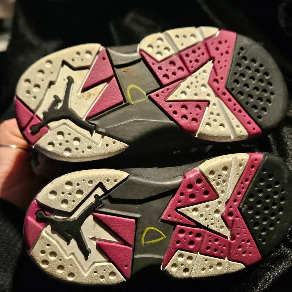 Baby Air Jordan 7 Retro Grey/Purple Size 7C